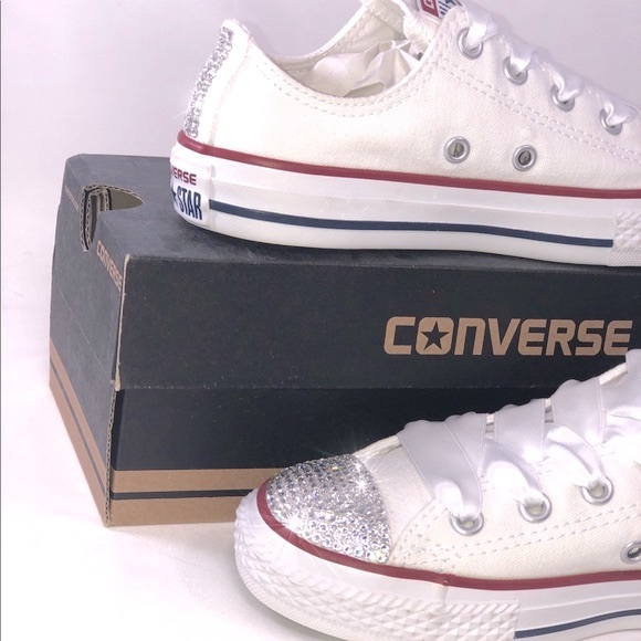NIB Kid’s Custom Converse with crystals - Picture 5 of 11